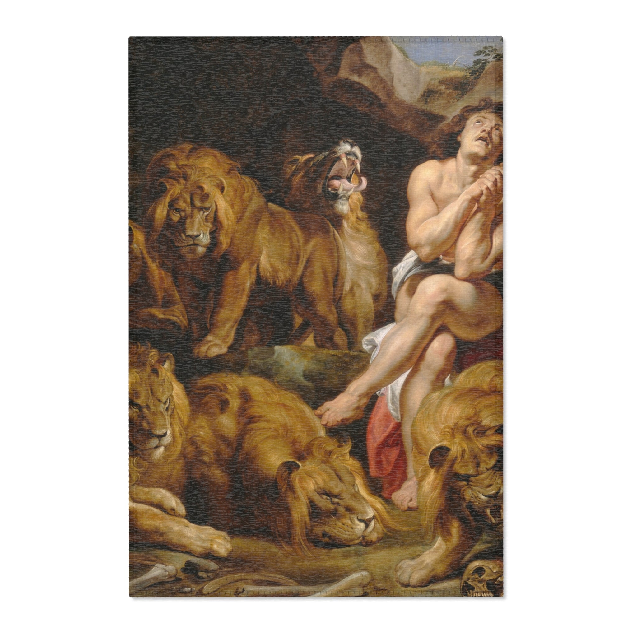 Sir Peter Paul Rubens - Daniel in the Lions' Den - Google Art Project | Area Rug