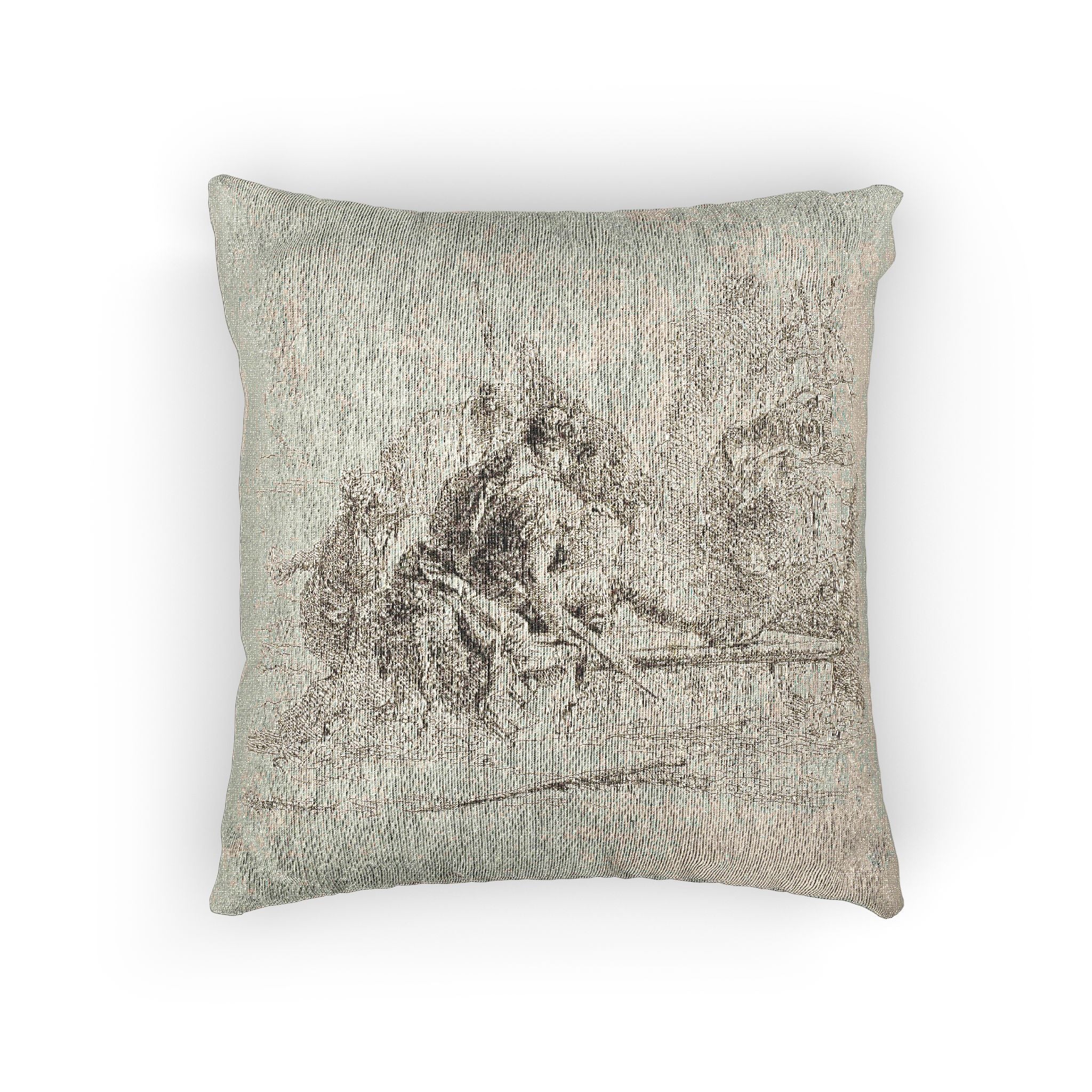 Giovanni Battista Tiepolo - Two Soldiers and Two Women, from Capricci | Woven Pillow
