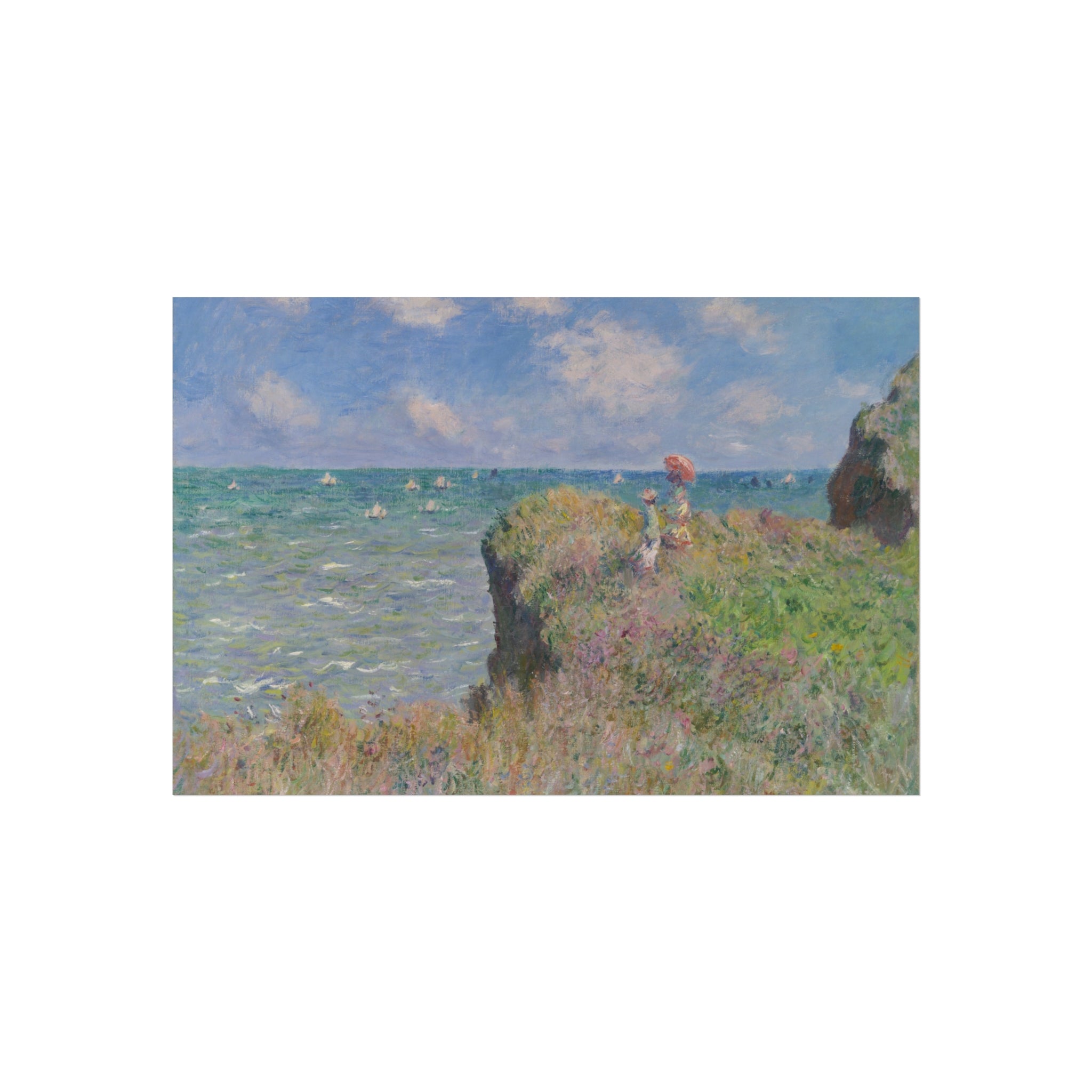 Claude Monet - Cliff Walk at Pourville | Fine Art Poster