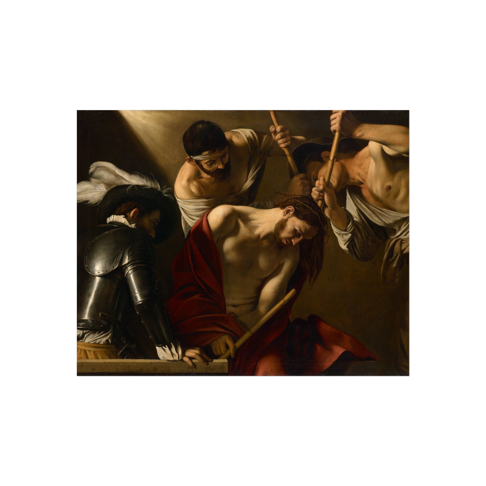 Michelangelo Merisi, called Caravaggio - The Crowning with Thorns - Google Art Project | Fine Art Poster