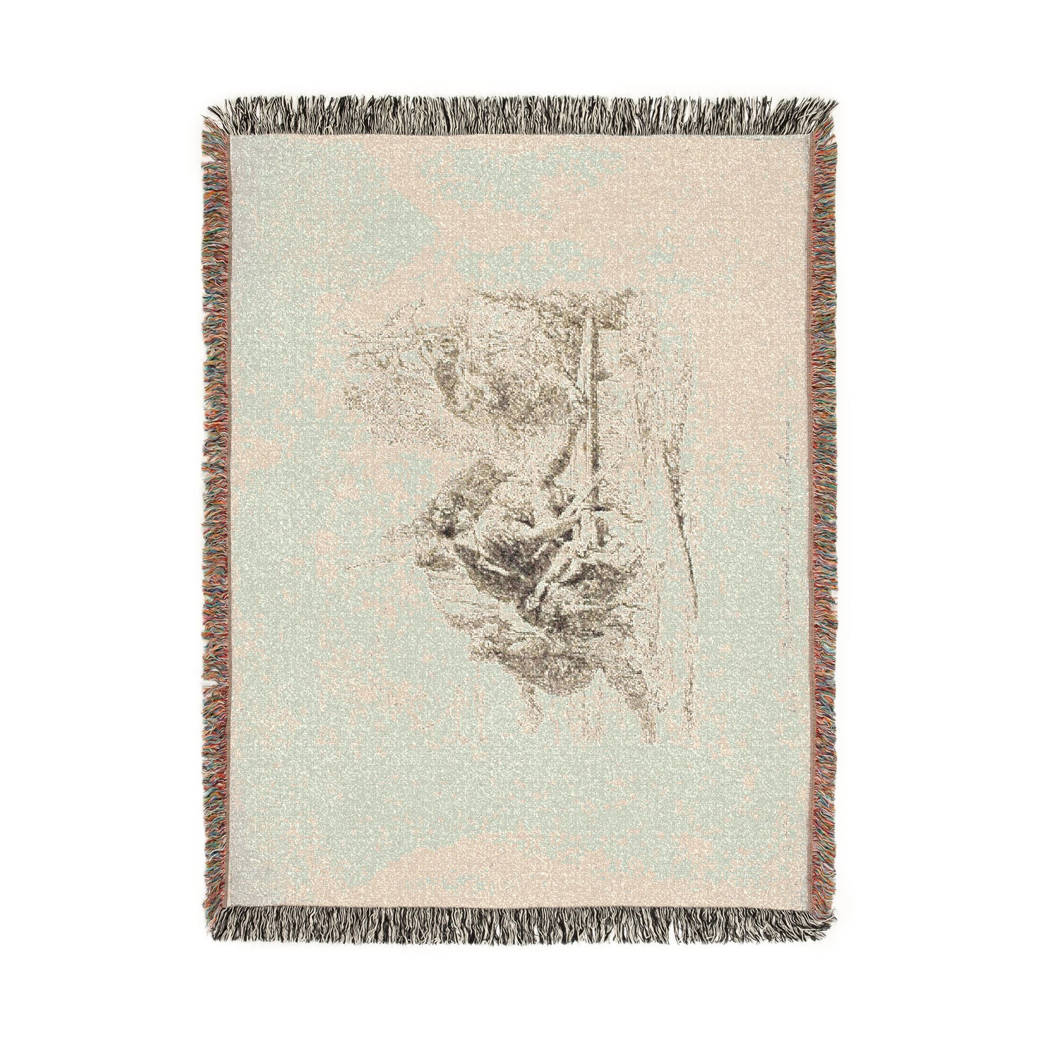 Giovanni Battista Tiepolo - Two Soldiers and Two Women, from Capricci | Woven Tapestry Blanket