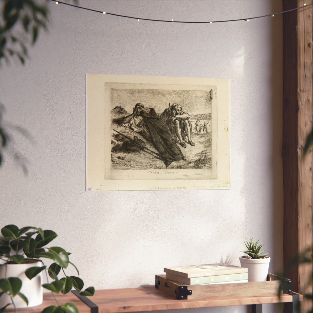 Eugène Delacroix - Arabs of Oran | Fine Art Poster