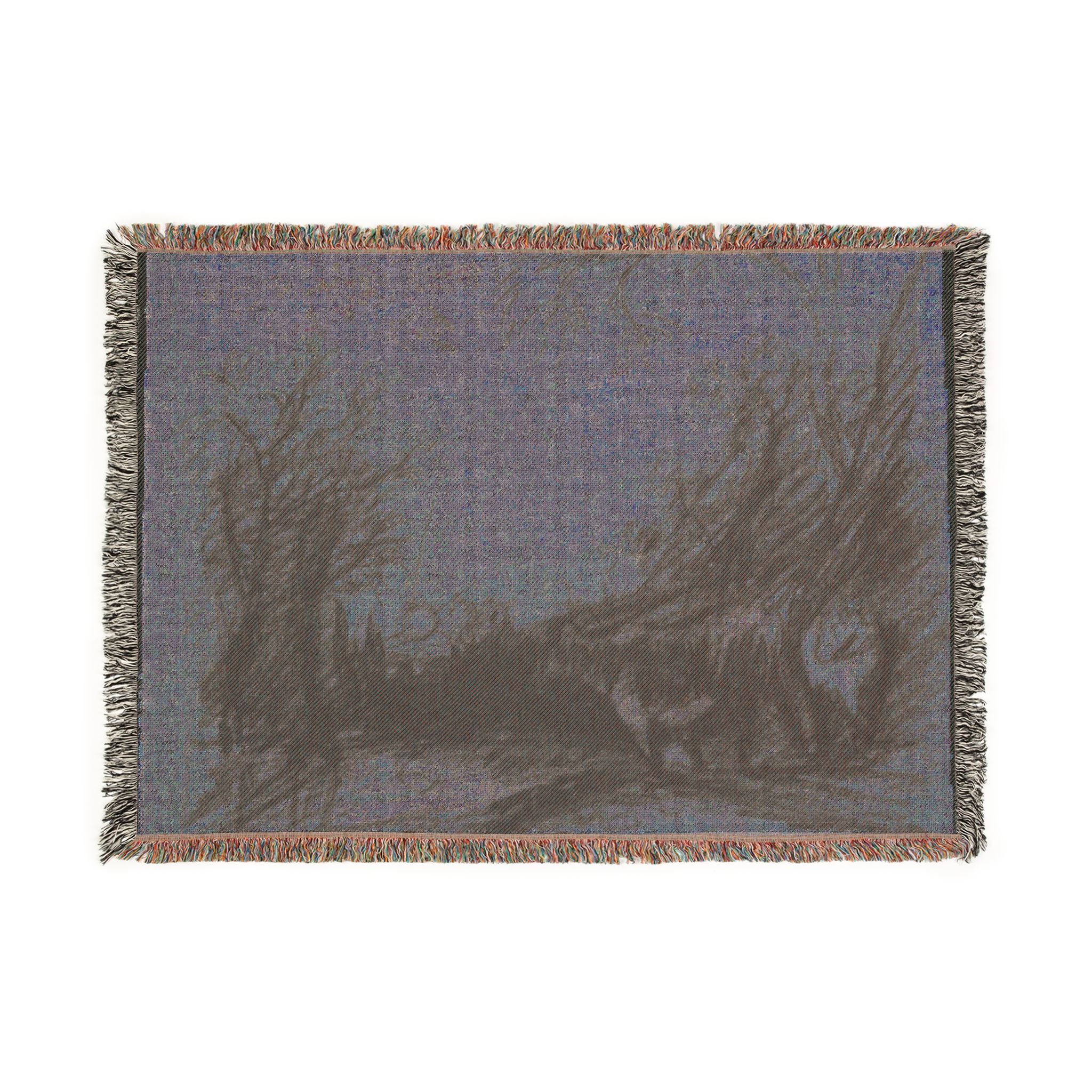 John Constable - Landscape with Cows | Woven Tapestry Blanket