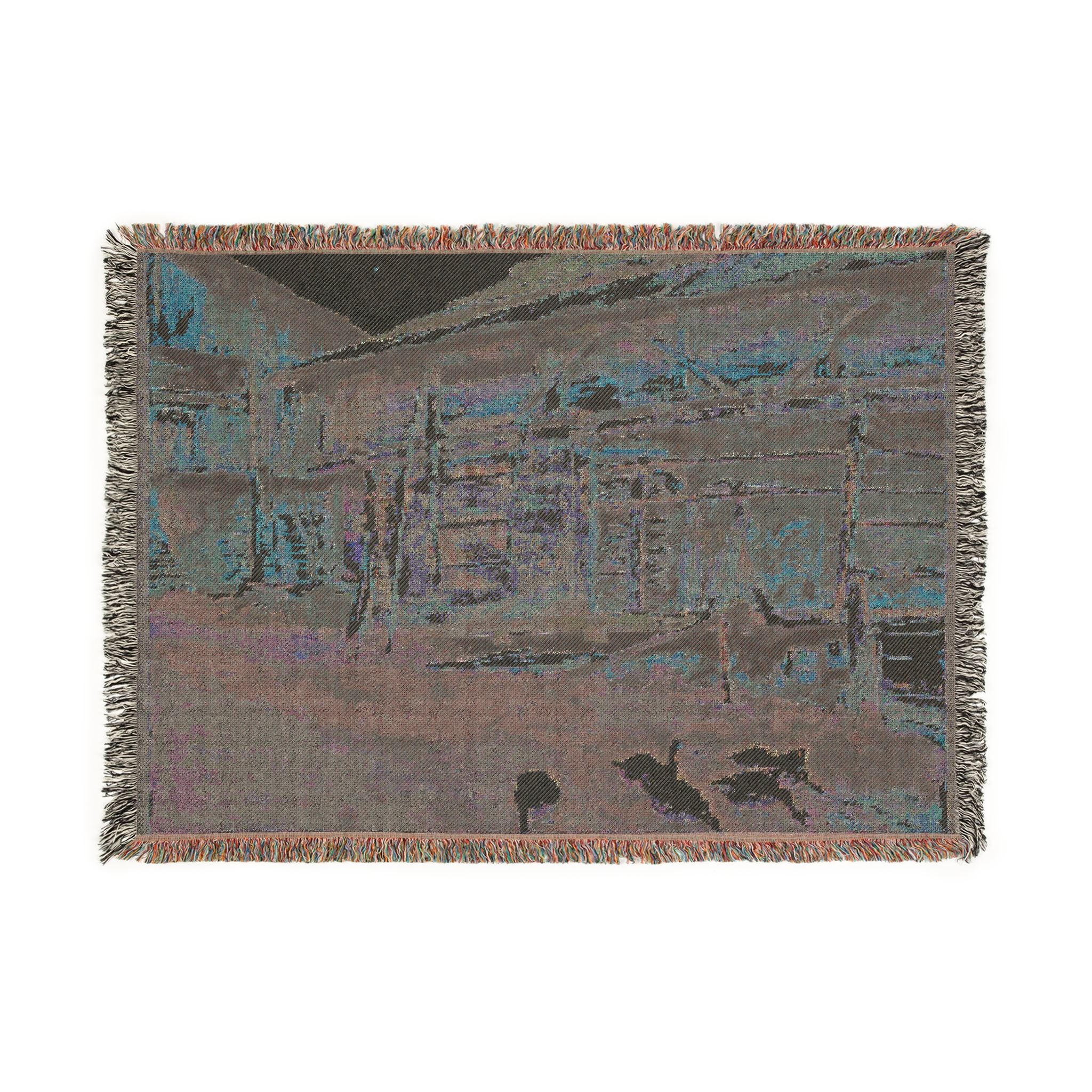 John Singer Sargent - Woodsheds, Tyrol | Woven Tapestry Blanket