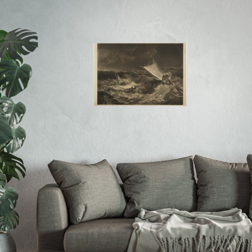 Charles Turner - A Shipwreck | Fine Art Poster