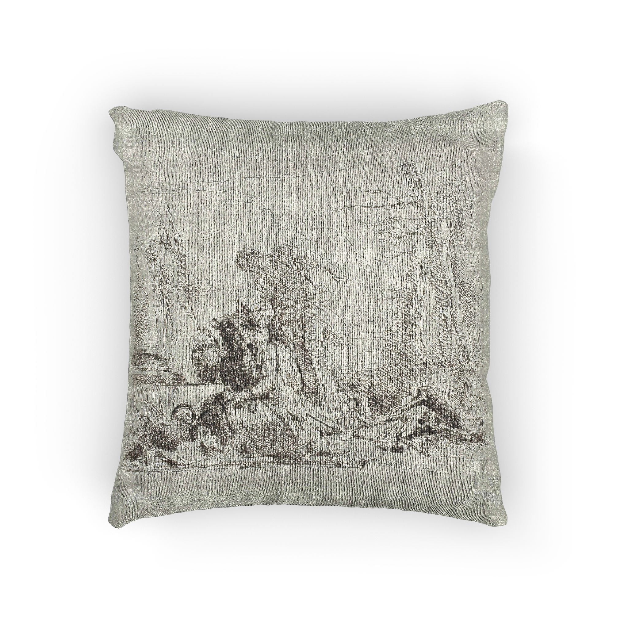 Giovanni Battista Tiepolo - A Woman with her Arms in Chains and Four Other Figures, from Capricci | Woven Pillow