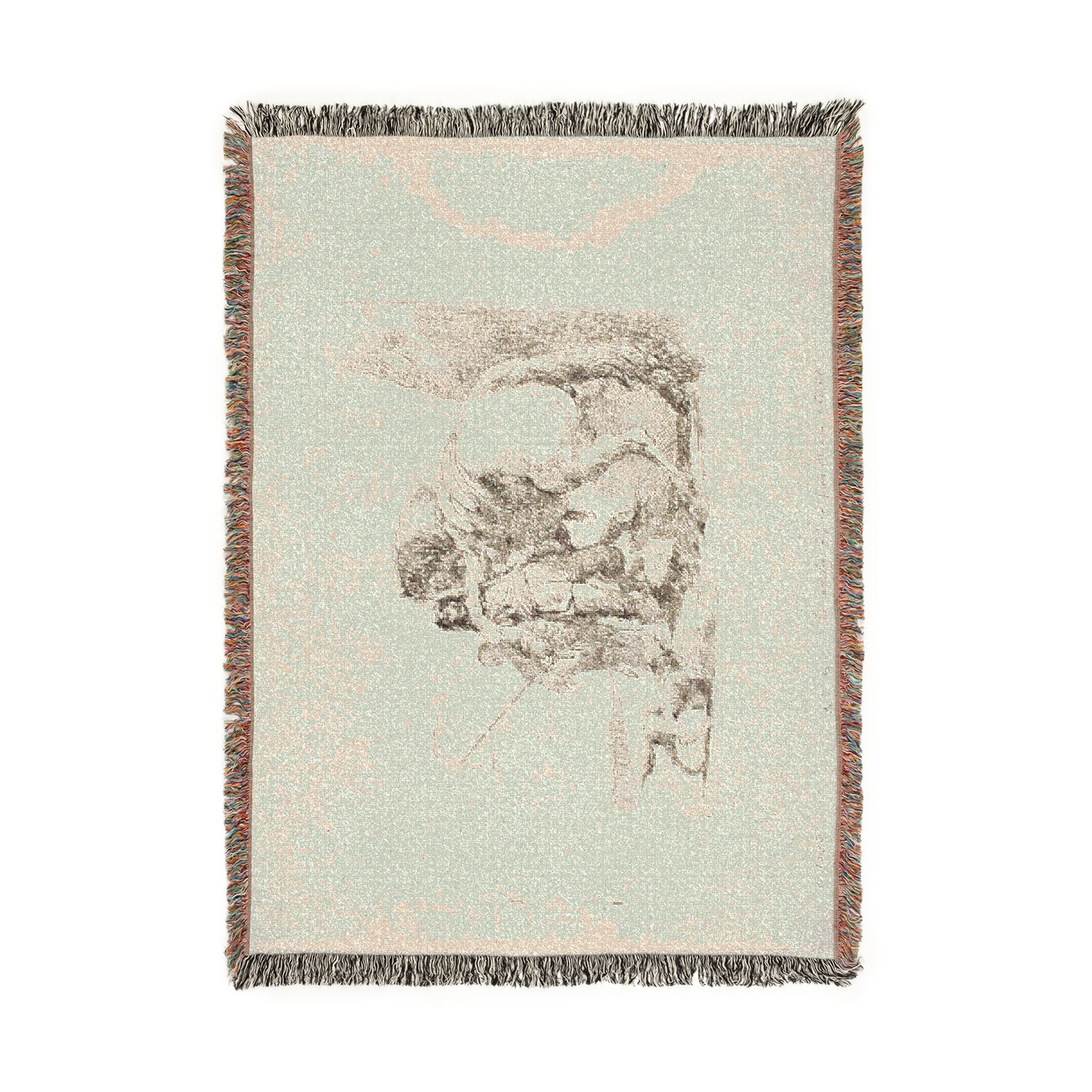 Giovanni Battista Tiepolo - The Rider Standing by His Horse, from Capricci | Woven Tapestry Blanket
