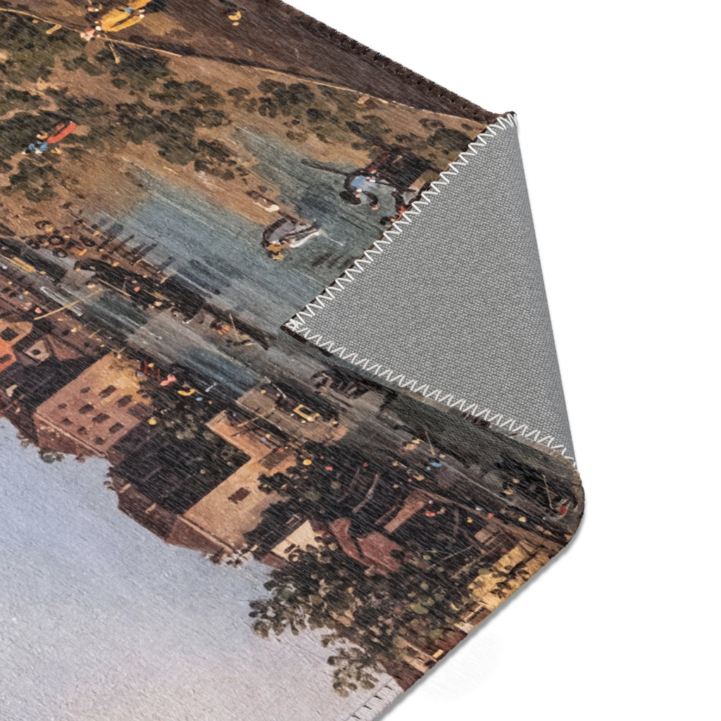 Bemberg Fondation Toulouse - Vue de Dolo - Canaletto ca 1740 - Inv 1011 | Area Rug