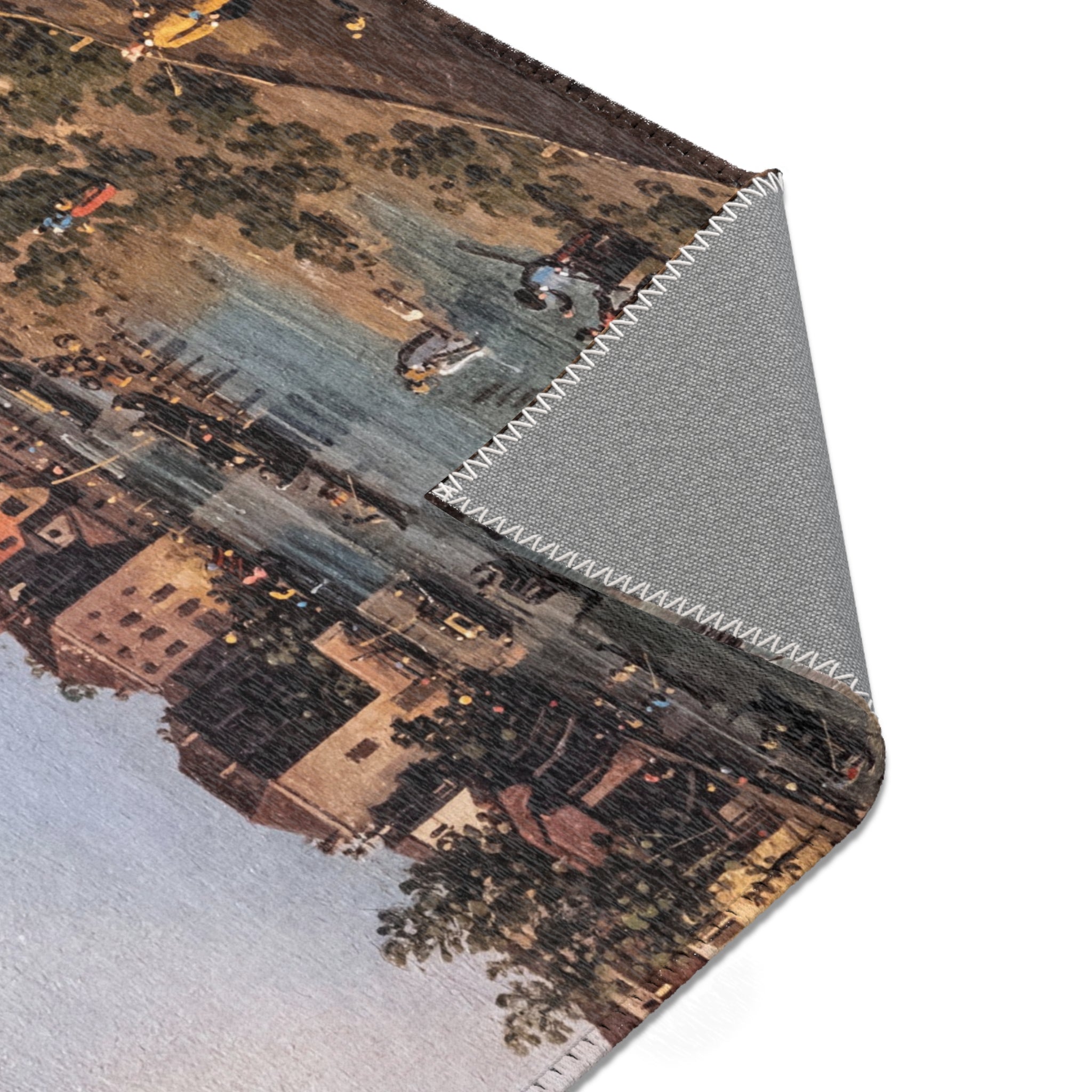 Bemberg Fondation Toulouse - Vue de Dolo - Canaletto ca 1740 - Inv 1011 | Area Rug