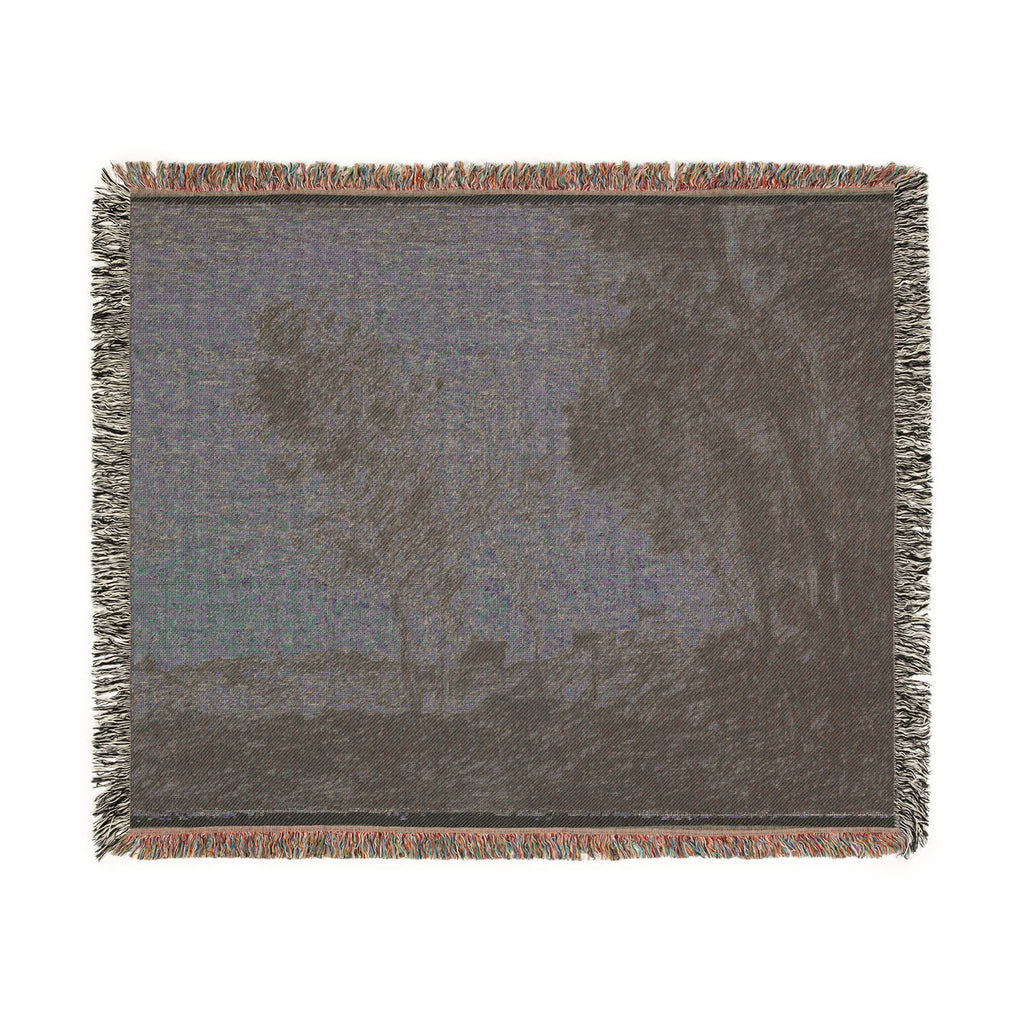 Jean Baptiste Camille Corot - In the Dunes Souvenir of the Woods of the Hague | Woven Tapestry Blanket
