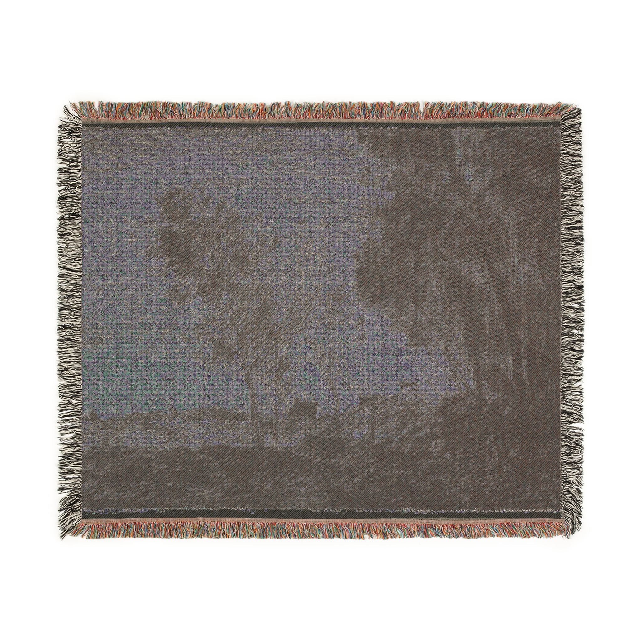 Jean Baptiste Camille Corot - In the Dunes Souvenir of the Woods of the Hague | Woven Tapestry Blanket