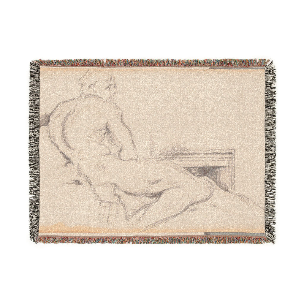 Paul Cezanne - Hercules Resting | Woven Tapestry Blanket