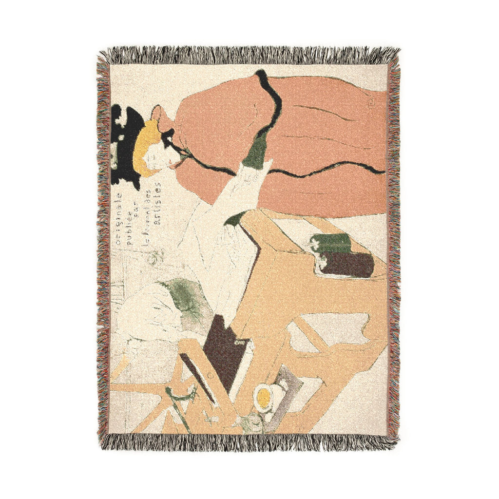 Henri de Toulouse-Lautrec - Cover for the first album of L'Estampe originale | Woven Tapestry Blanket