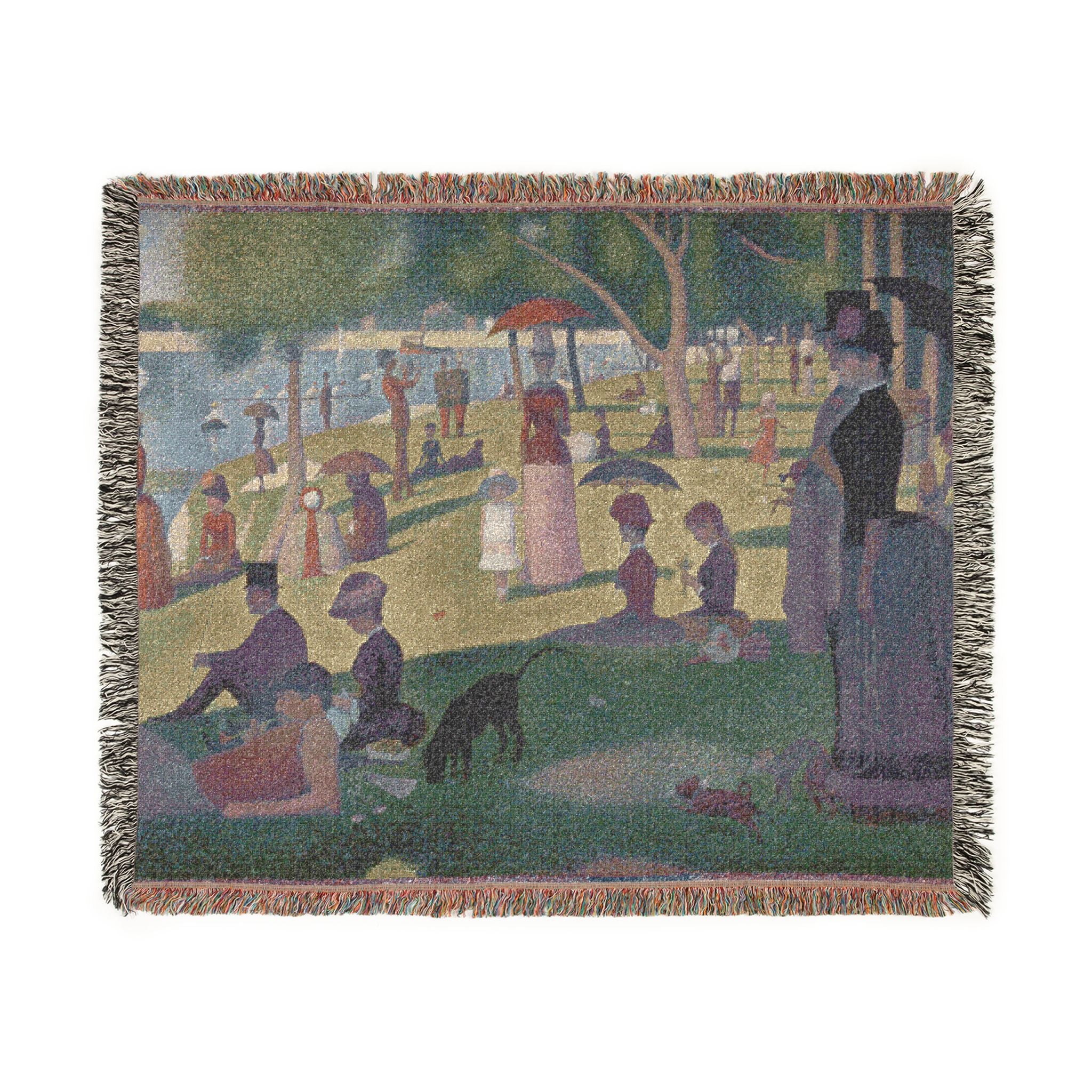 Georges Seurat - A Sunday on La Grande Jatte — 1884 | Woven Tapestry Blanket