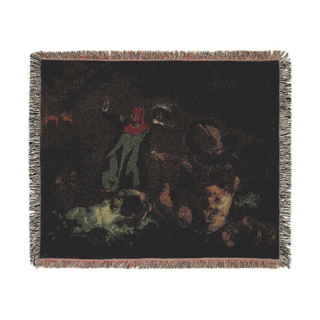 After Eugène Delacroix - Dante's Bark | Woven Tapestry Blanket