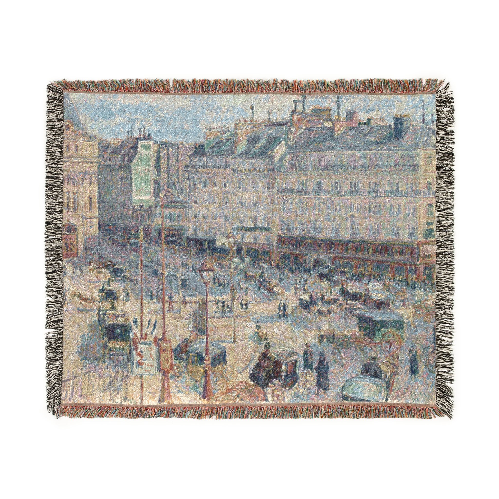 The Place du Havre, Paris Camille Pissarro Tapestry Blanket
