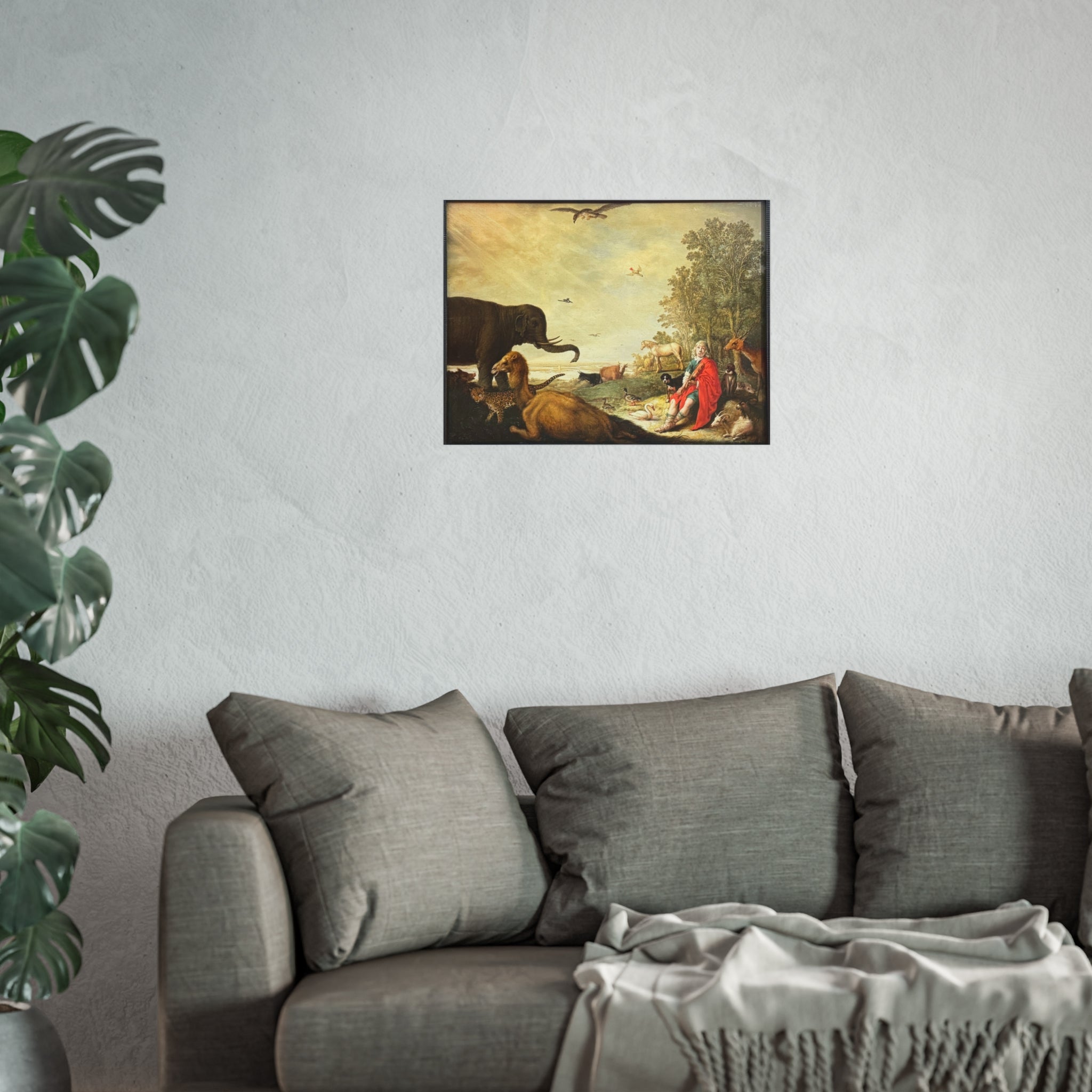 Dessau, Anhaltische Gemäldegalerie, Aelbert Jacobsz. Cuyp, Orpheus und die Tiere | Fine Art Poster