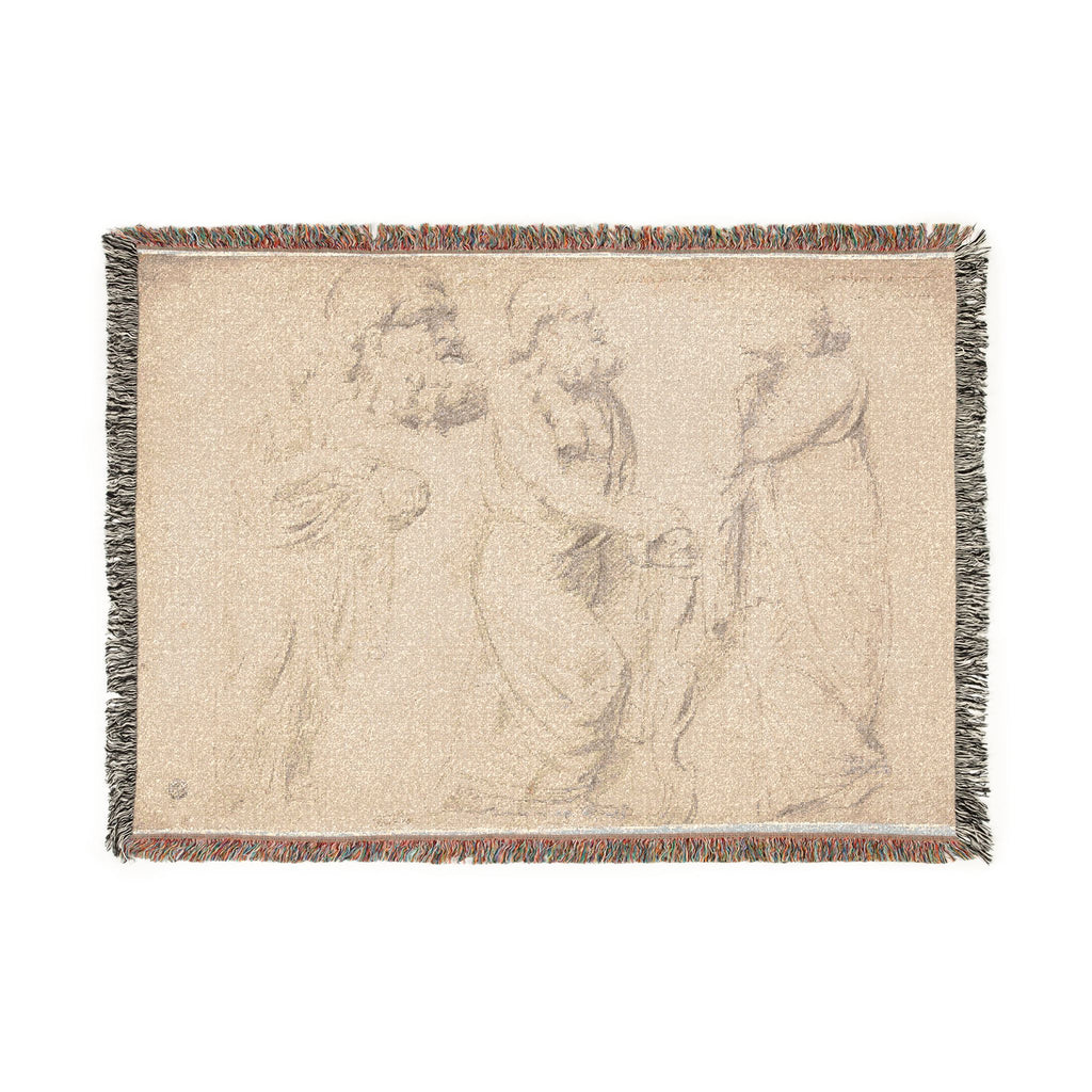 Peter Paul Rubens - Studies of a Roman Sarcophagus | Woven Tapestry Blanket