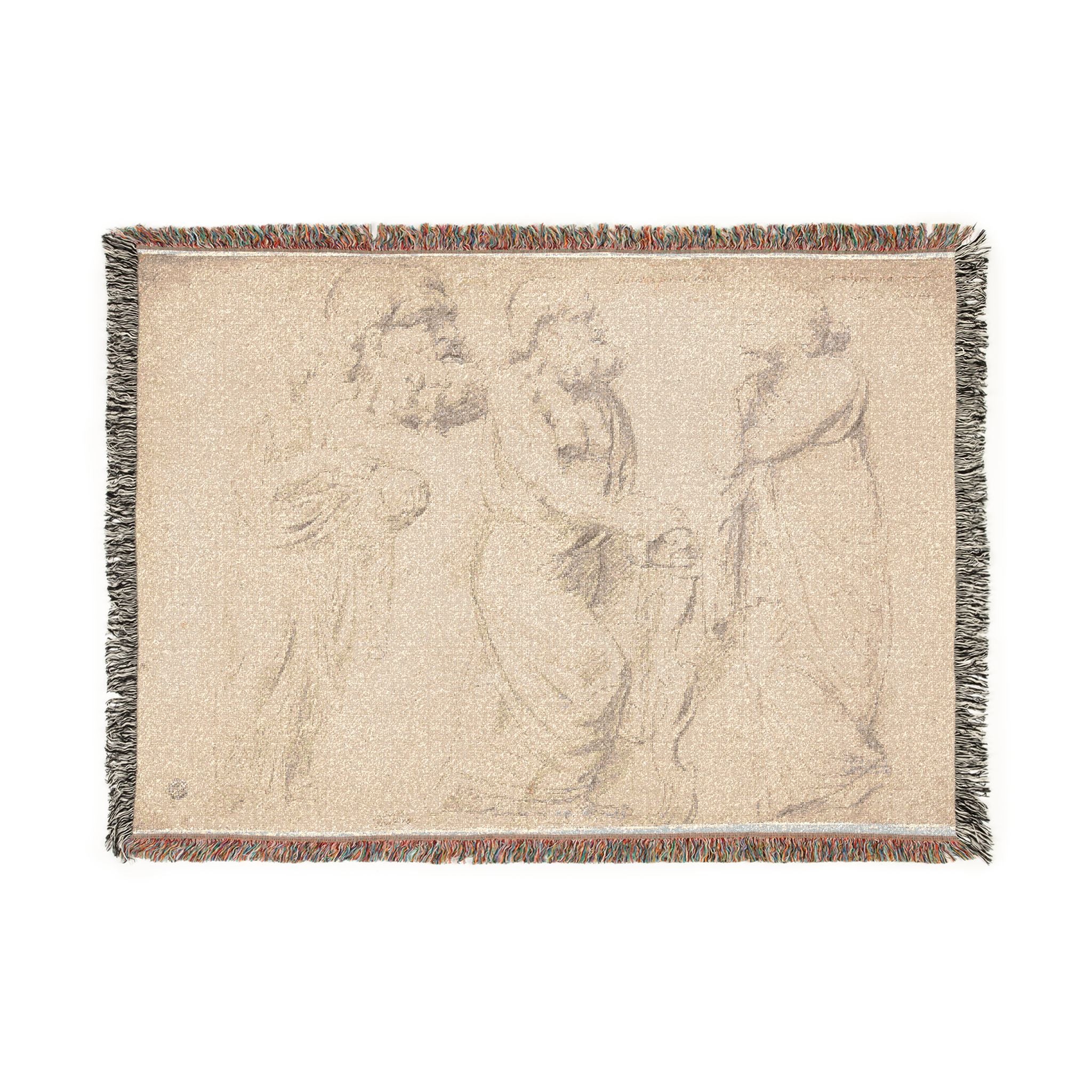Peter Paul Rubens - Studies of a Roman Sarcophagus | Woven Tapestry Blanket