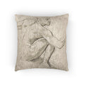 John Singer Sargent - Seated Male Nude | Woven Pillow