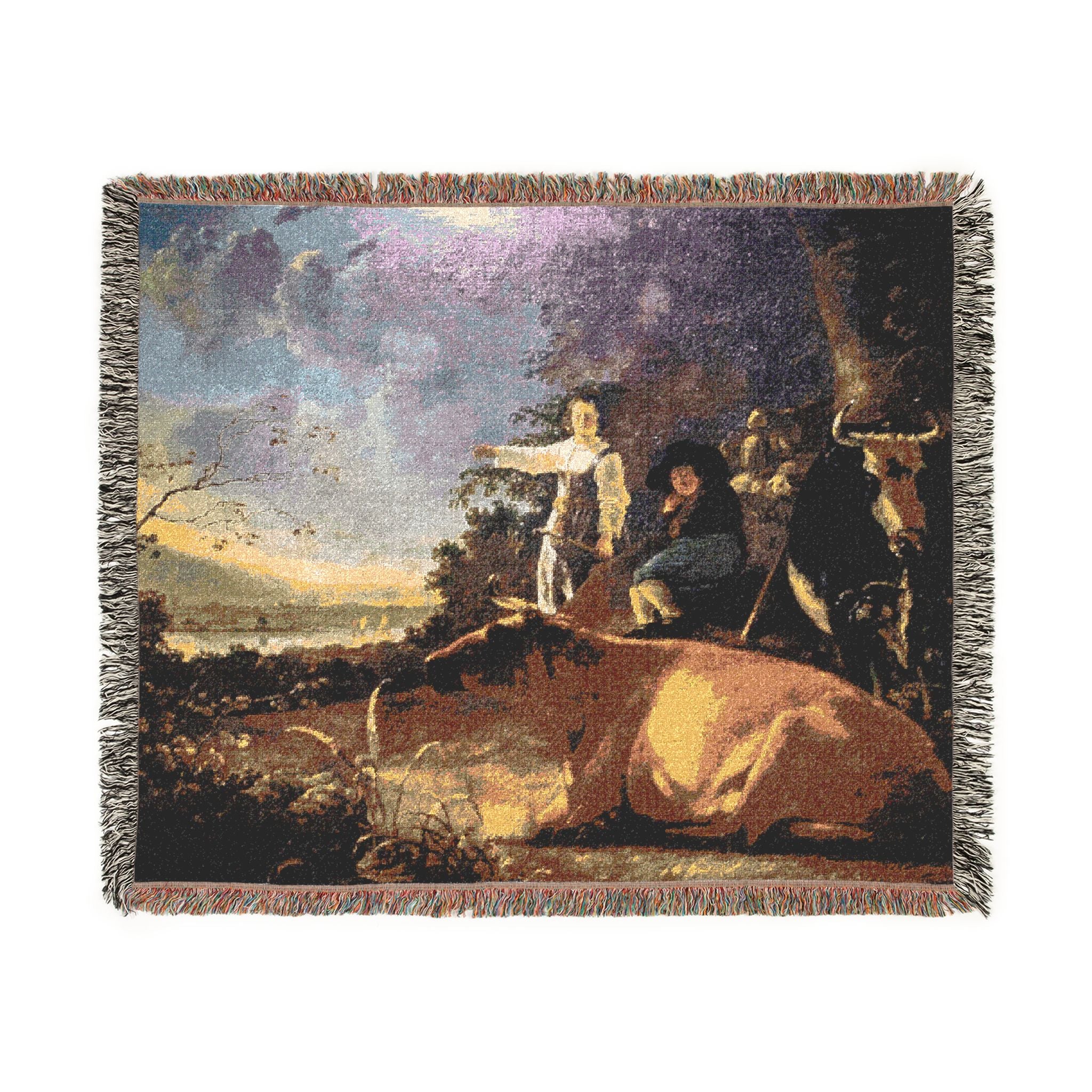 Aelbert Cuyp - Cattle with Shepherds | Woven Tapestry Blanket