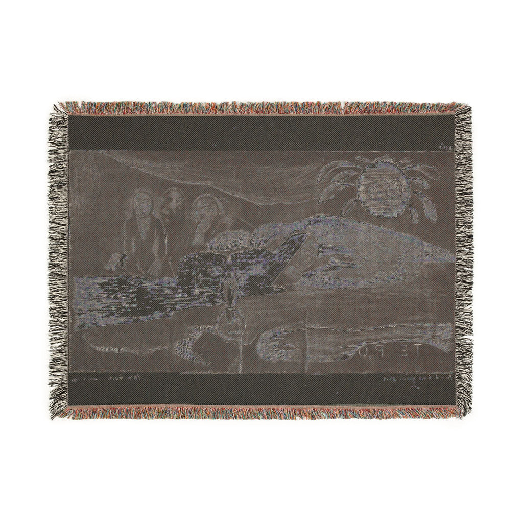Paul Gauguin - Te po (The Night), from the Noa Noa Suite | Woven Tapestry Blanket