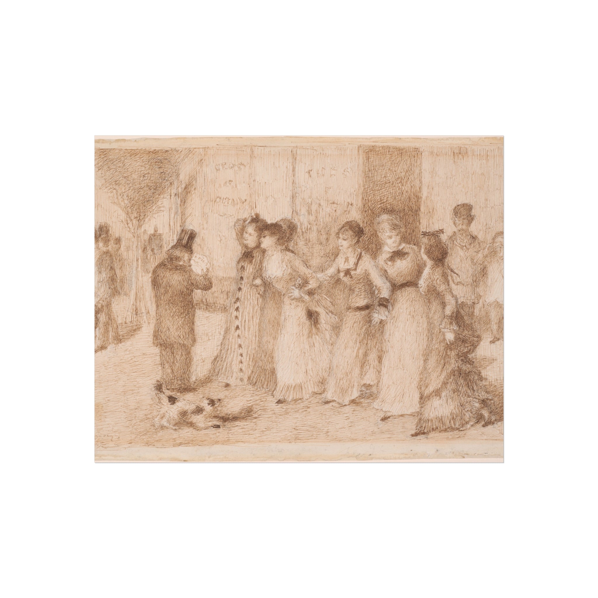 Workers' Daughters on the Outer Boulevard Pierre-Auguste Renoir Fine Art Poster