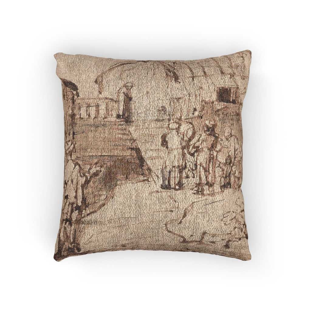 Rembrandt van Rijn - Noah's Ark | Woven Pillow