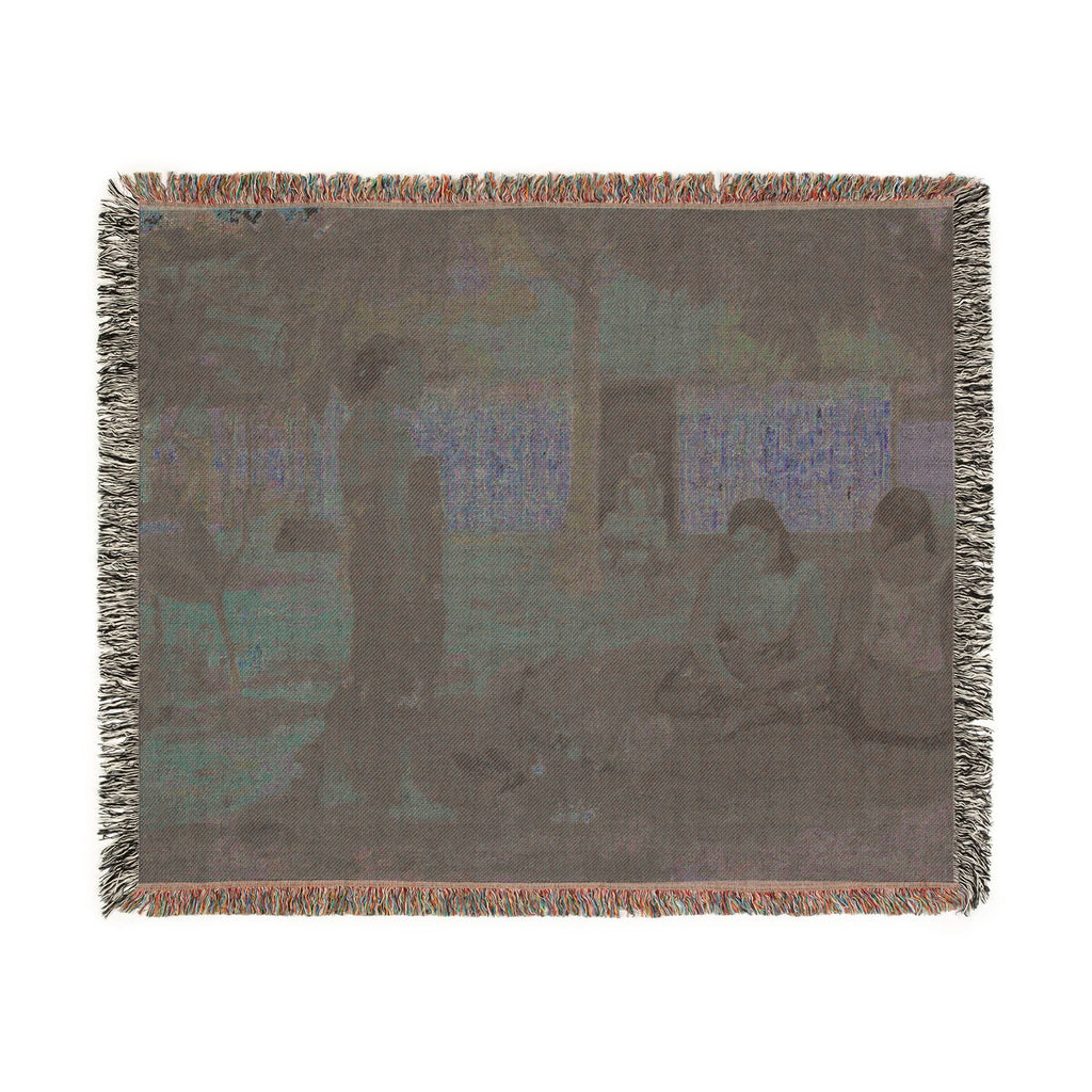 Paul Gauguin - No te aha oe riri (Why Are You Angry ) | Woven Tapestry Blanket