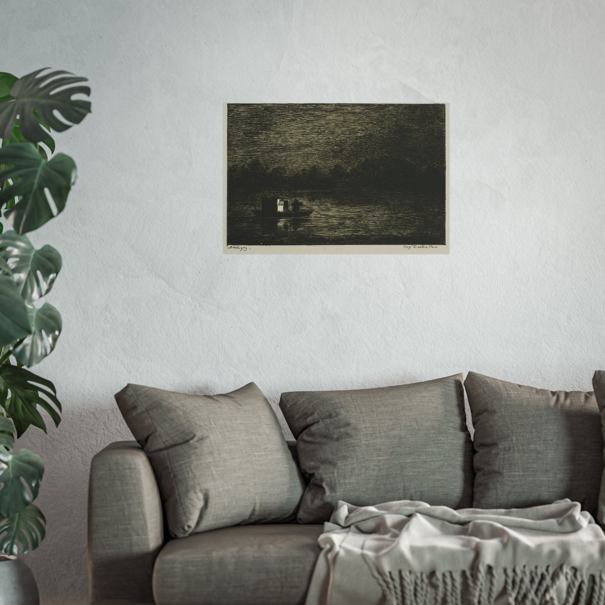 Charles François Daubigny - Night Voyage (The Fishing Net) | Fine Art Poster