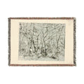 Camille Pissarro - Woodlands at the Hermitage | Woven Tapestry Blanket