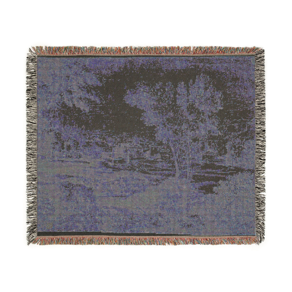 Follower of Nicolas Poussin - Italianate Landscape with Buildings | Woven Tapestry Blanket