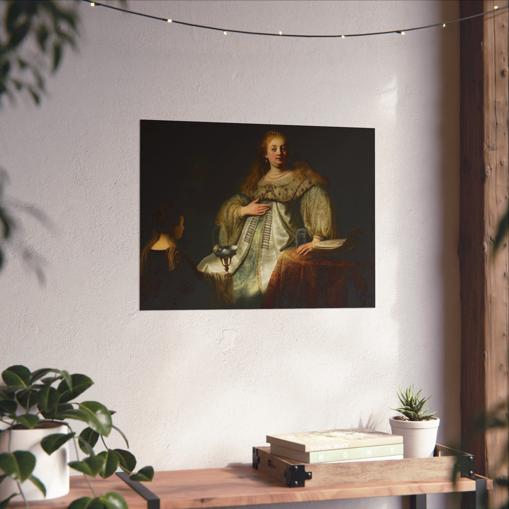 Judith at the Banquet of Holofernes (previously known as Artemisia), by Rembrandt, from Prado in Google Earth | Fine Art Poster