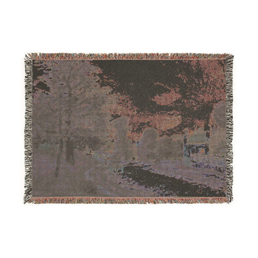 Alfred Sisley - A Turn in the Road | Woven Tapestry Blanket