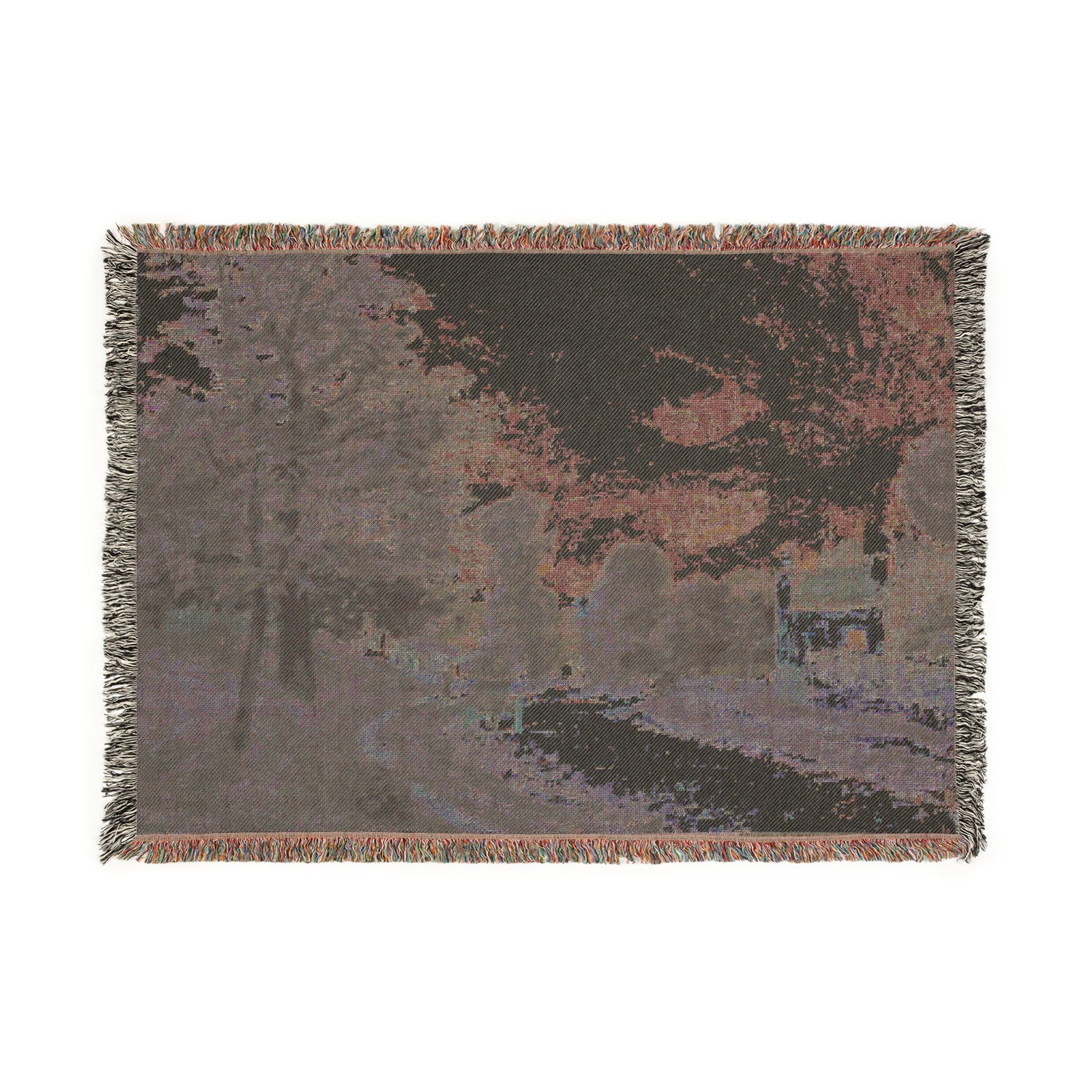 Alfred Sisley - A Turn in the Road | Woven Tapestry Blanket