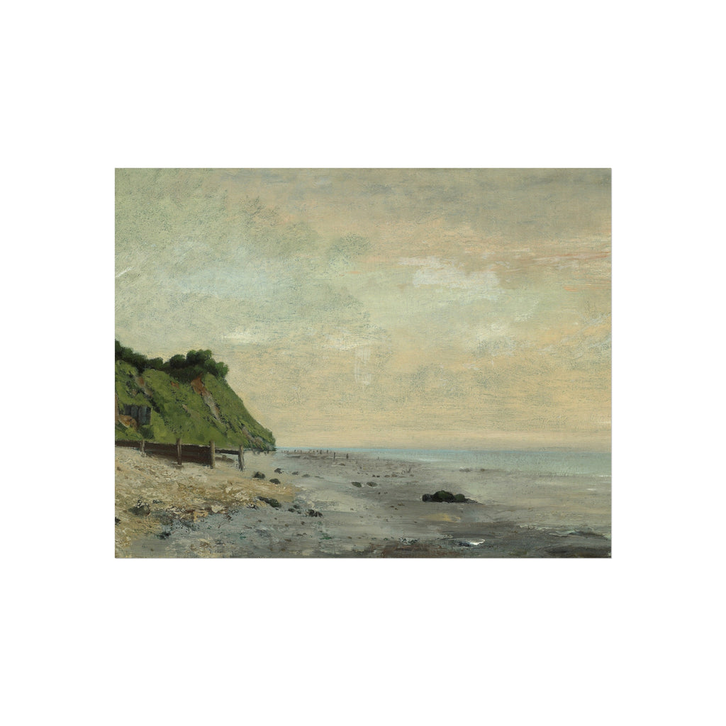 Gustave Courbet - Cliffs on the Sea Coast, Sunrise | Fine Art Poster