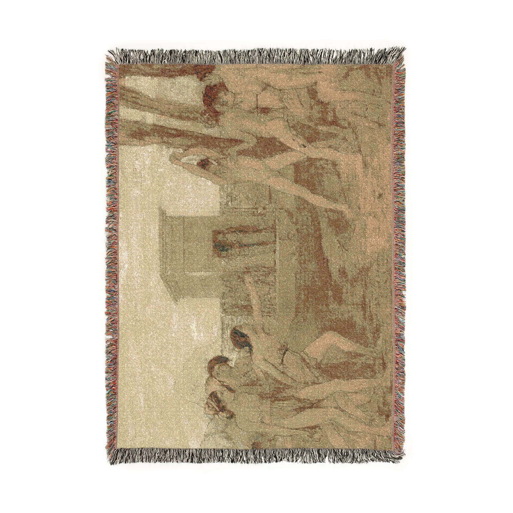 Hilaire Germain Edgar Degas - Young Spartan Girls Challenging Boys | Woven Tapestry Blanket