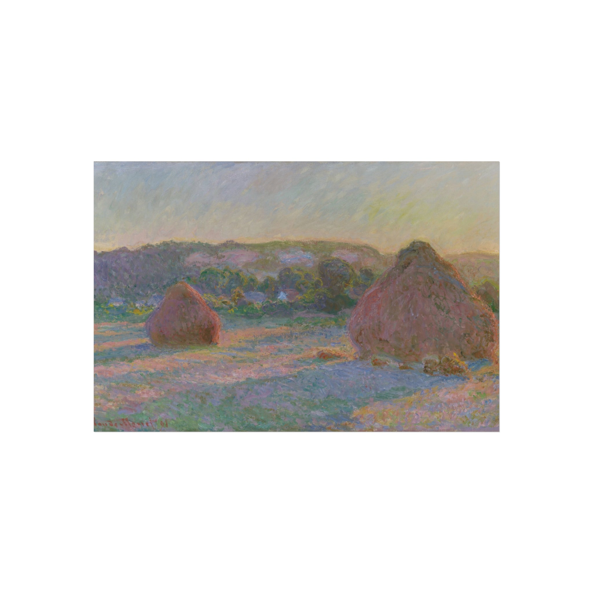 Claude Monet - Stacks of Wheat (End of Summer) | Fine Art Poster