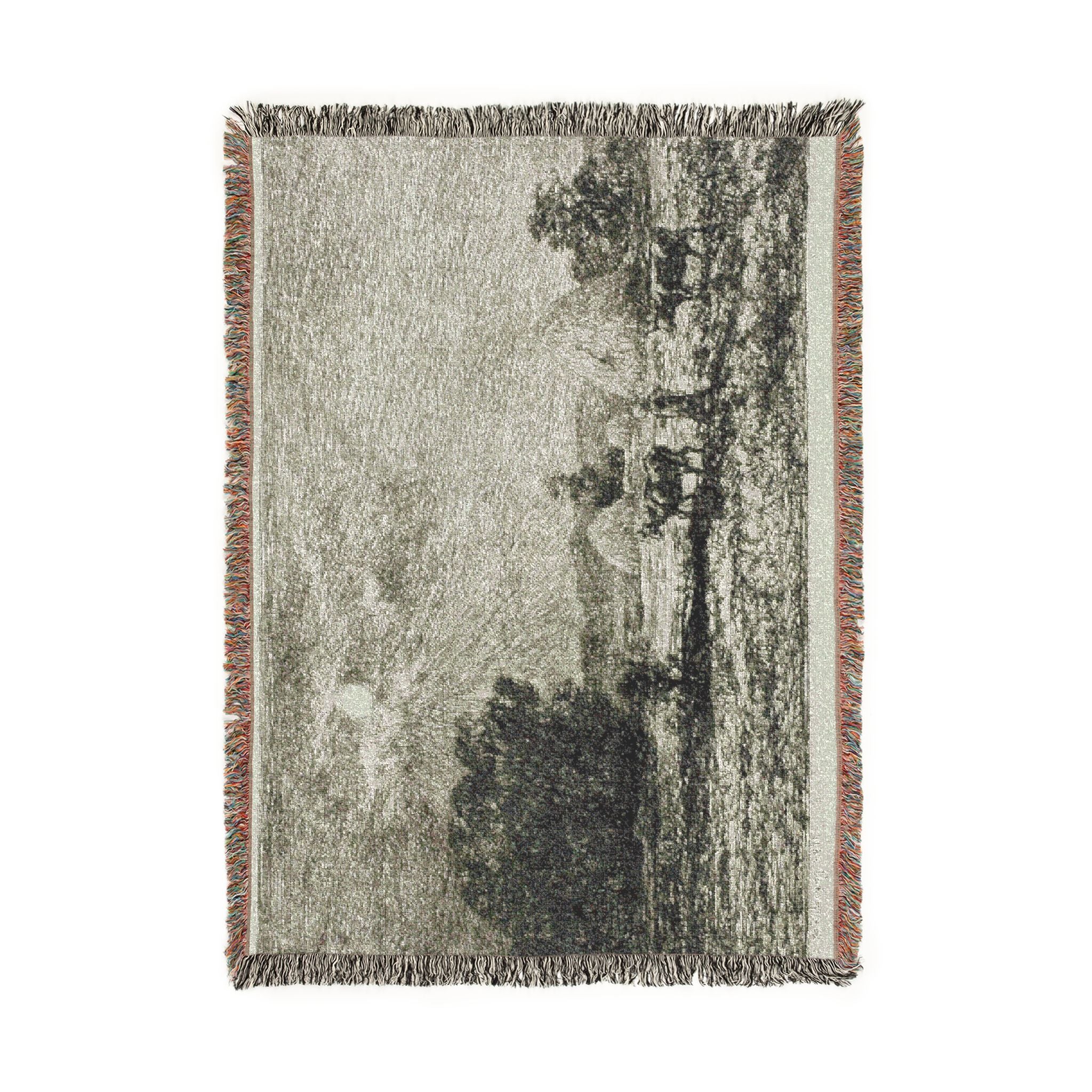 Charles François Daubigny - Moonlight at Valmondois | Woven Tapestry Blanket