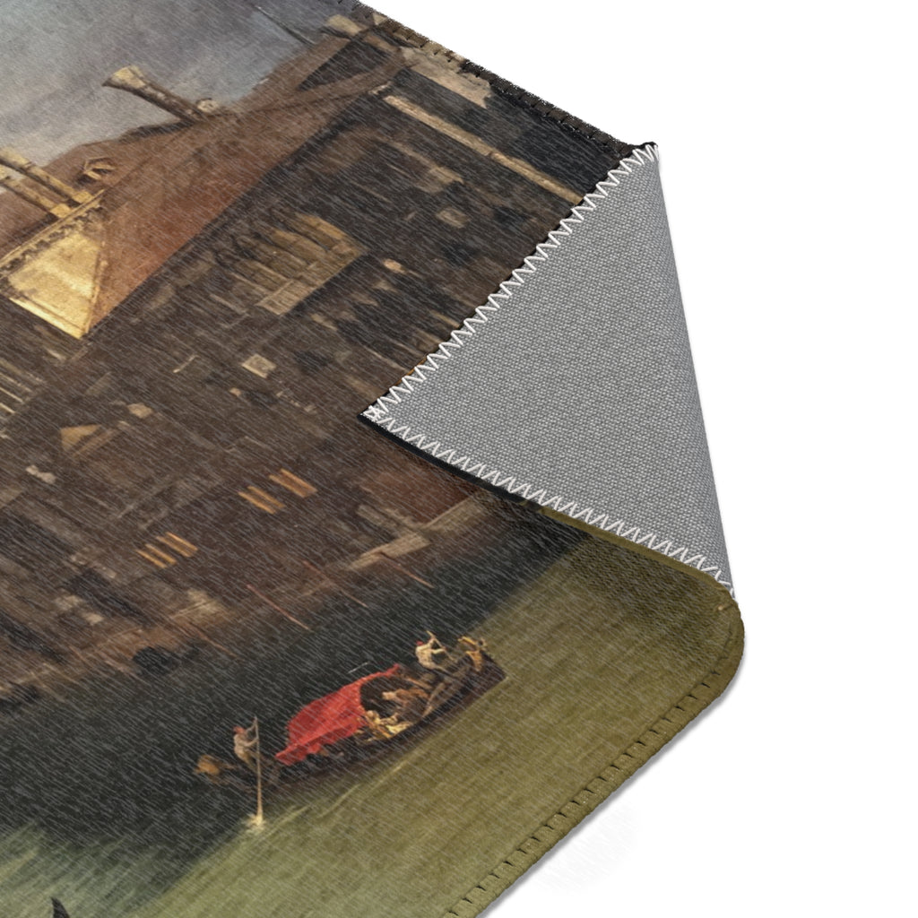 Ca' Rezzonico - Canal Grande da Palazzo Balbi a Rialto C.1722 - Canaletto | Area Rug