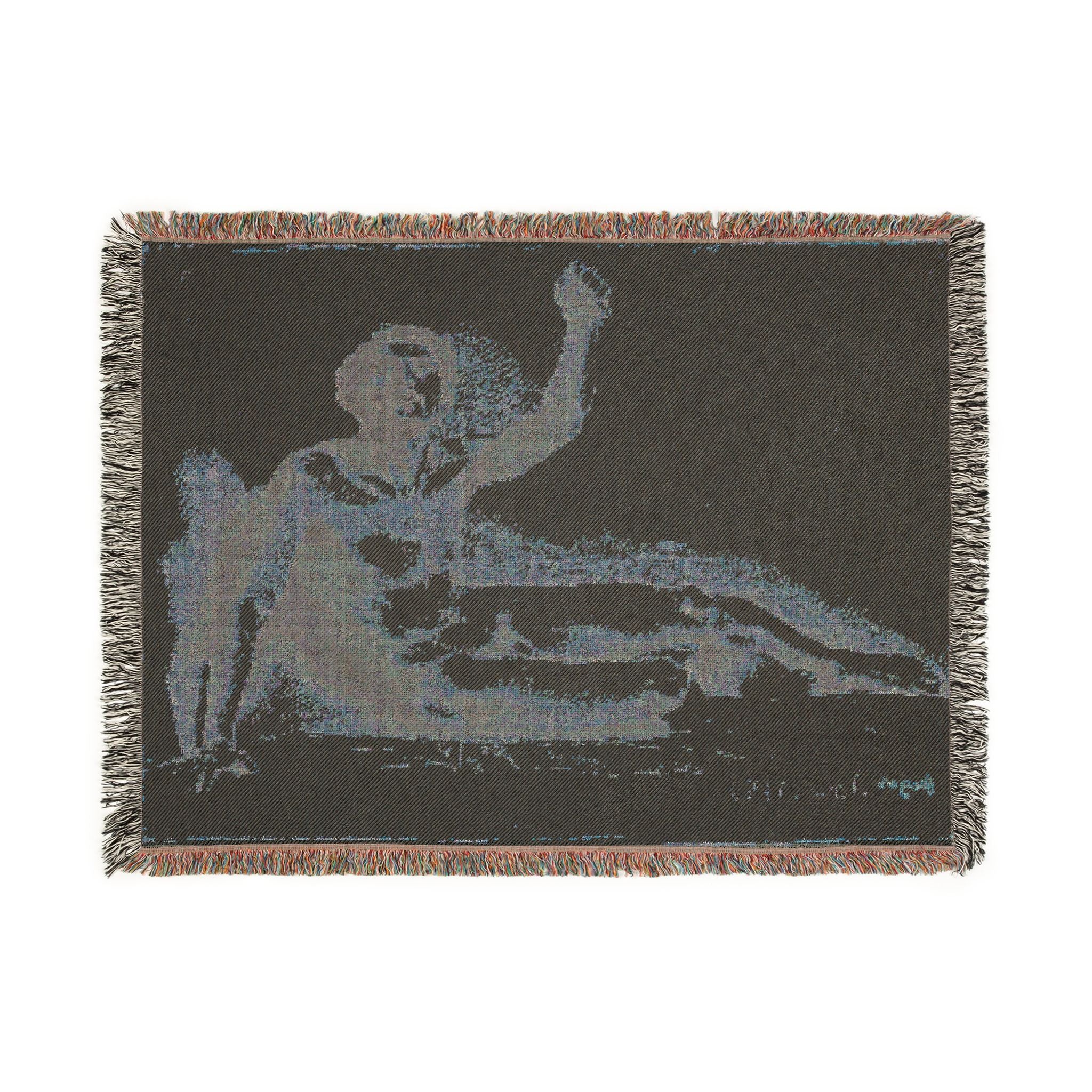 Hilaire Germain Edgar Degas - Study of a Male Nude | Woven Tapestry Blanket