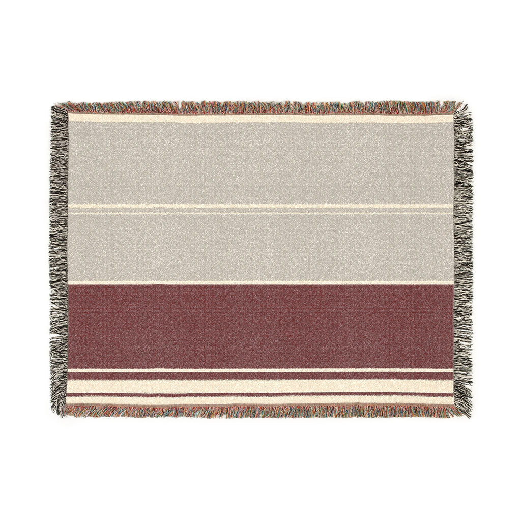 Orchard Throw — Stone · Fig · Warm White
