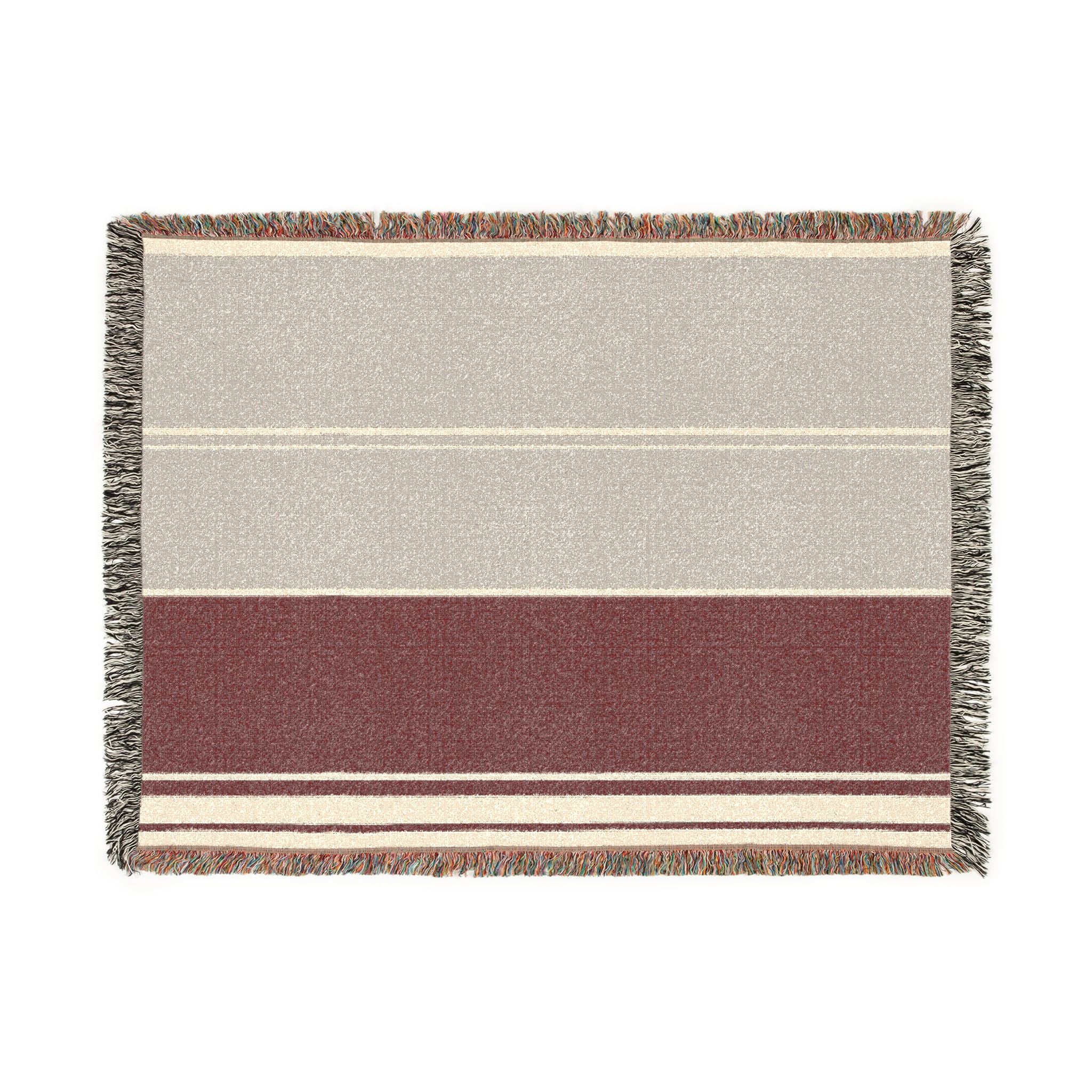 Orchard Throw — Stone · Fig · Warm White