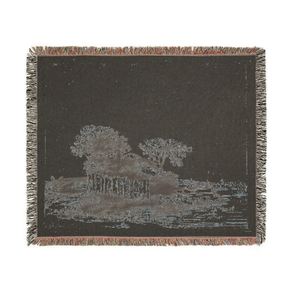 Rembrandt van Rijn - A Cottage with White Paling | Woven Tapestry Blanket