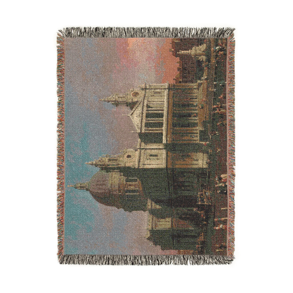 Canaletto - St. Paul's Cathedral - Google Art Project | Woven Tapestry Blanket