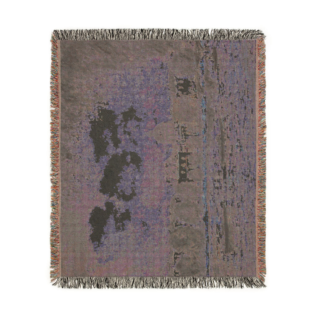 Alfred Sisley - Landscape along the Seine with the Institut de France and the Pont des Arts | Woven Tapestry Blanket