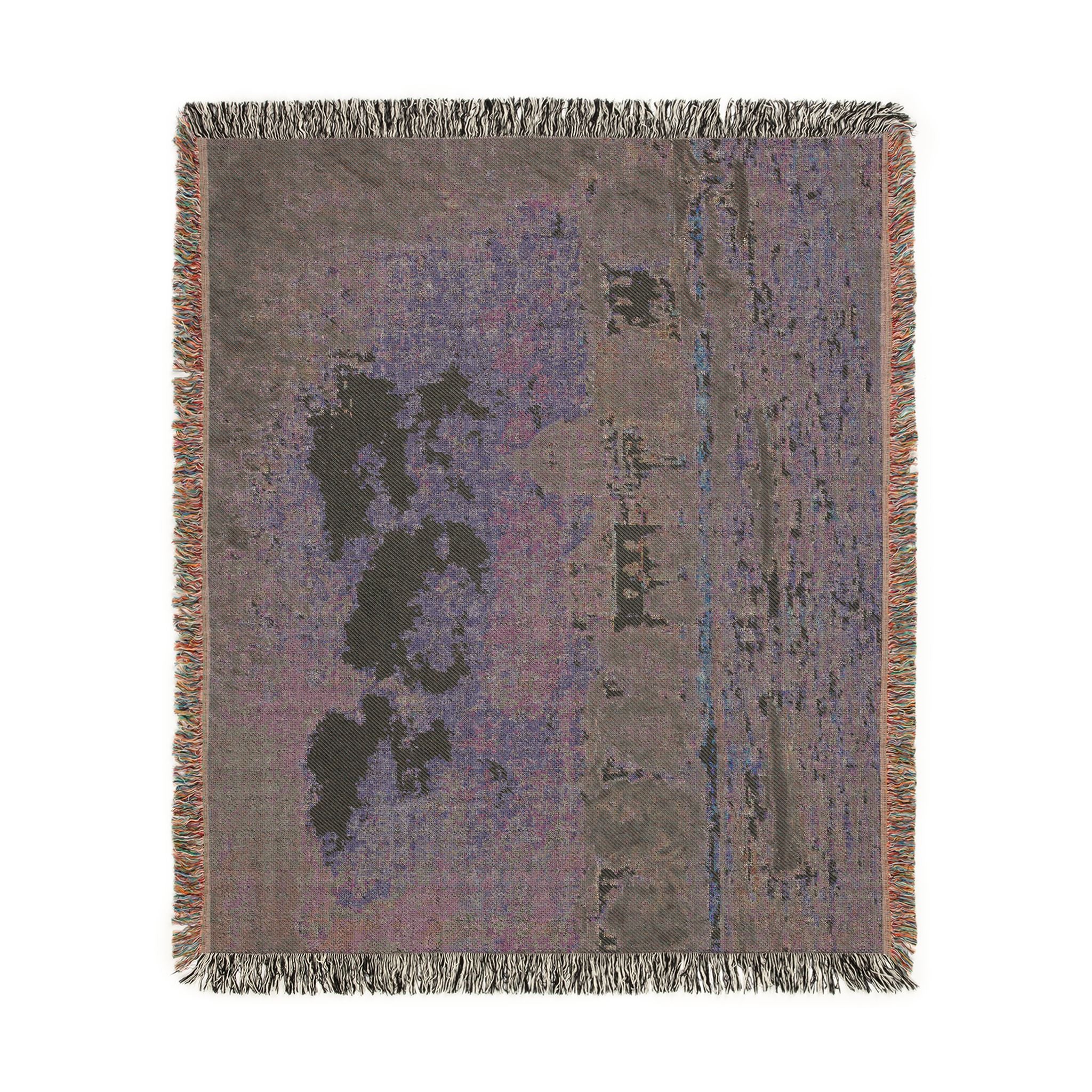 Alfred Sisley - Landscape along the Seine with the Institut de France and the Pont des Arts | Woven Tapestry Blanket