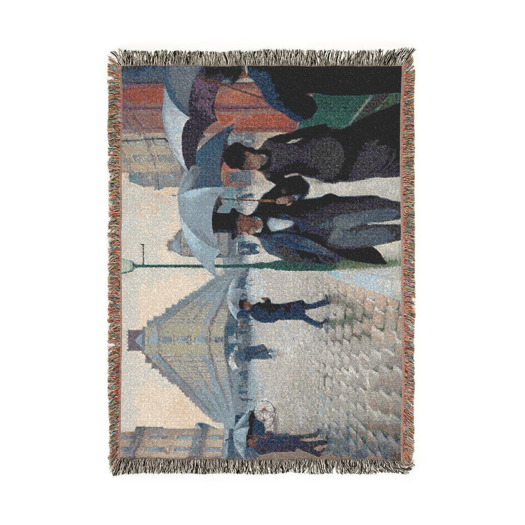 Gustave Caillebotte - Paris Street; Rainy Day | Woven Tapestry Blanket