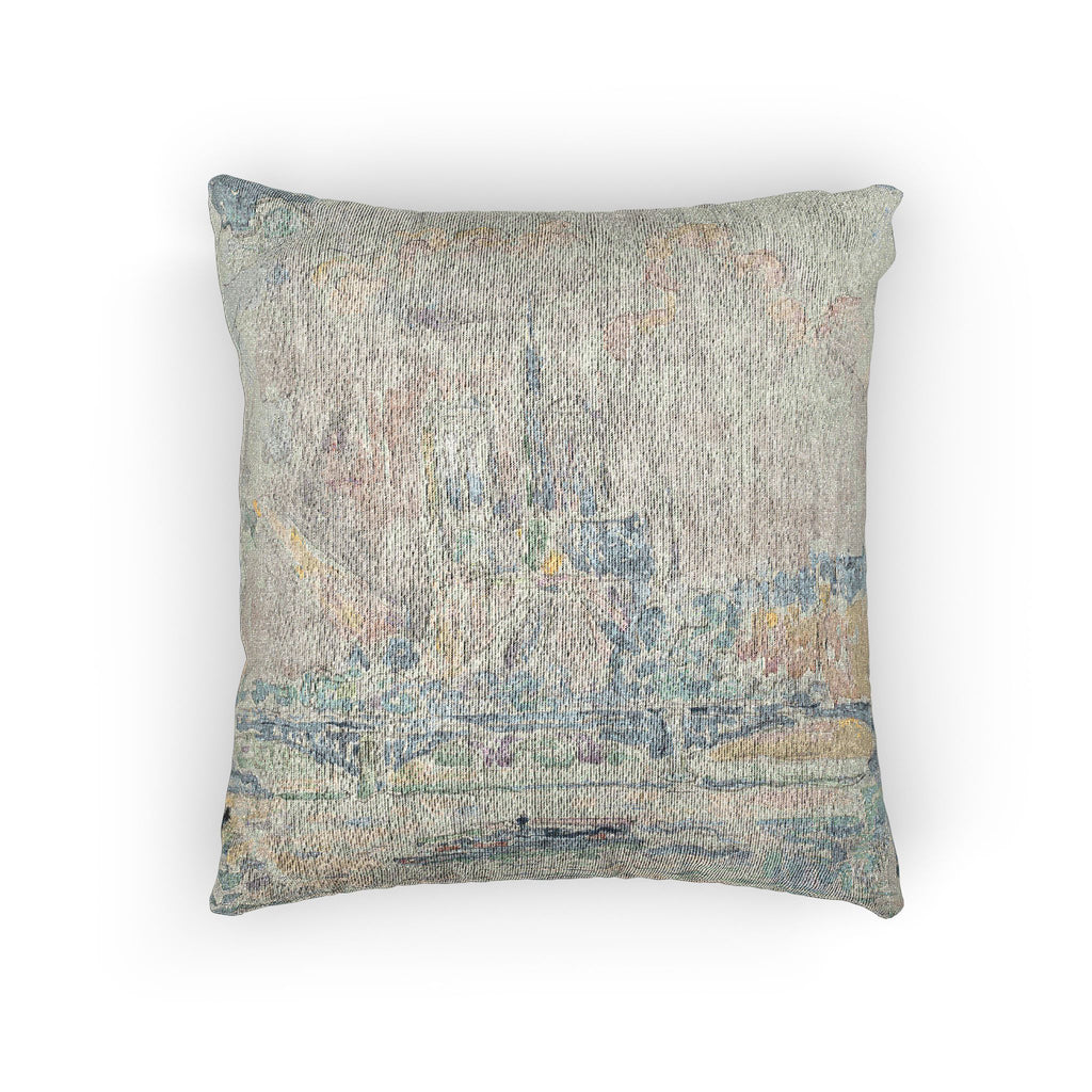 Paul Signac - Notre Dame | Woven Pillow