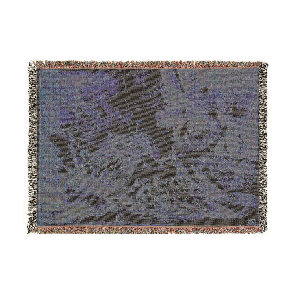 Nicolas Poussin - Figures, Chariot and Dog | Woven Tapestry Blanket